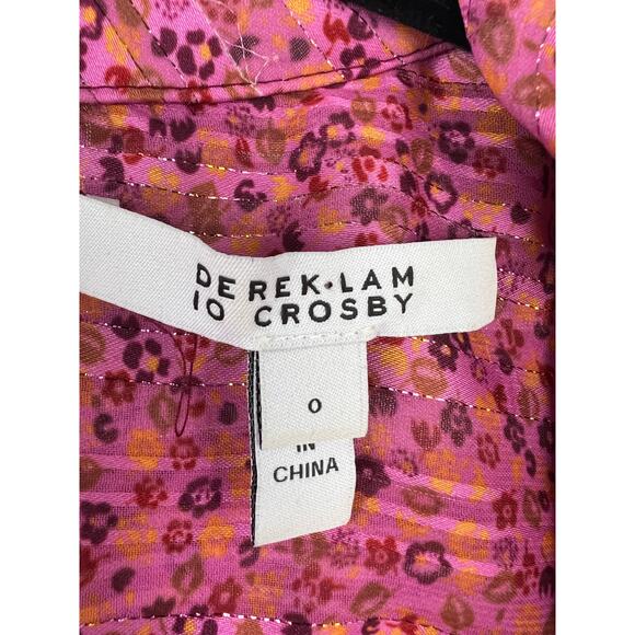 Derek Lam 10 Crosby Metallic and Lace Mini Shift Dress 0 - Picture 7 of 8